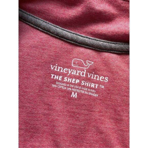 Vineyard Vines “The Shep Shirt” 1/4 zip in light salmon/pink - M - Picture 5 of 8